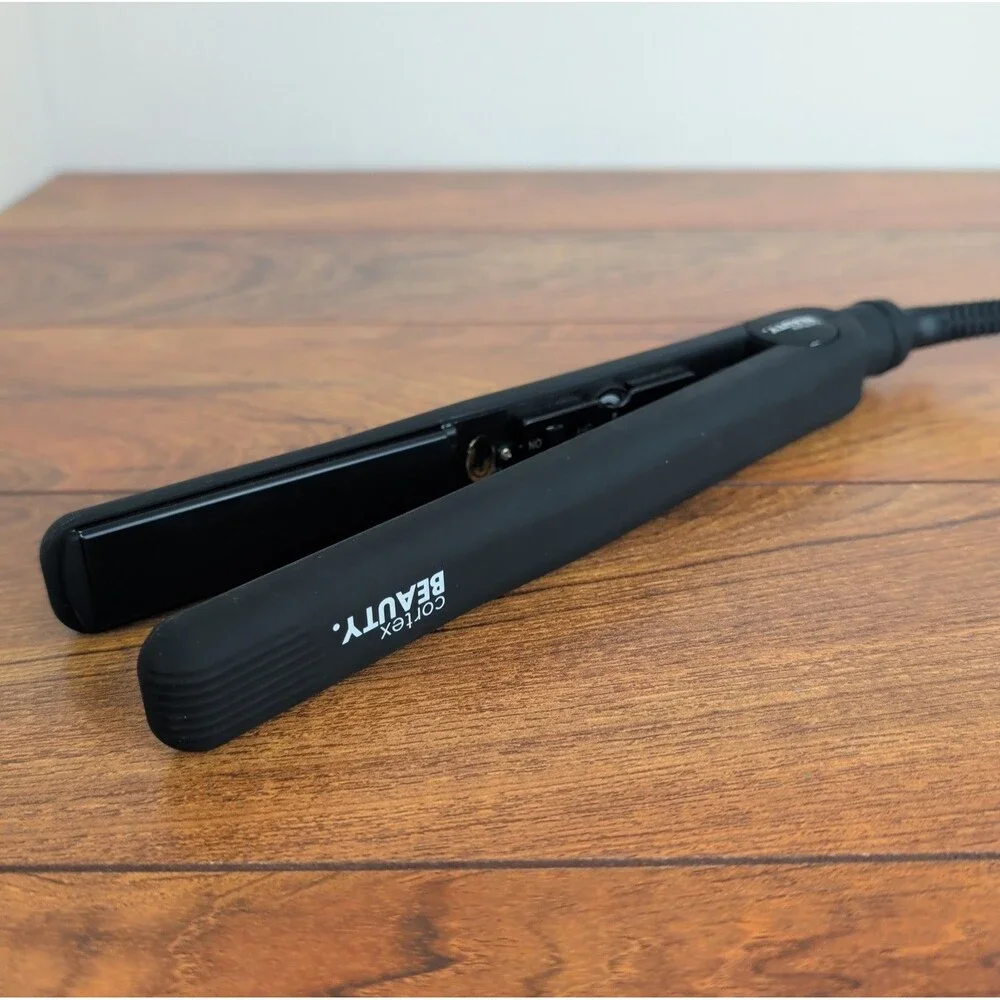 Cortex Beauty Flat Iron Hair Straightener Adjustable 450°F CB-SOLOFI-BLKR Black